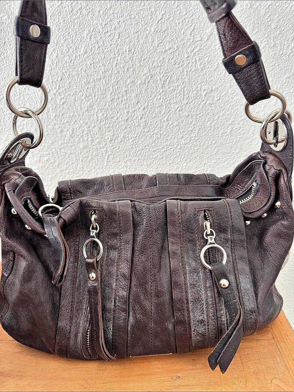 Frye Leather Hobo Bag in Brown